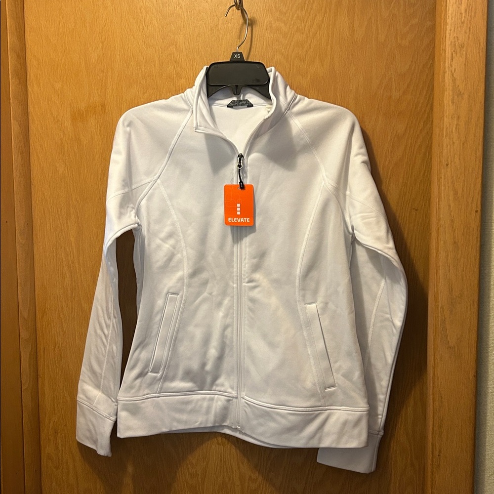 Elevate brand Okapi full zip jacket in white